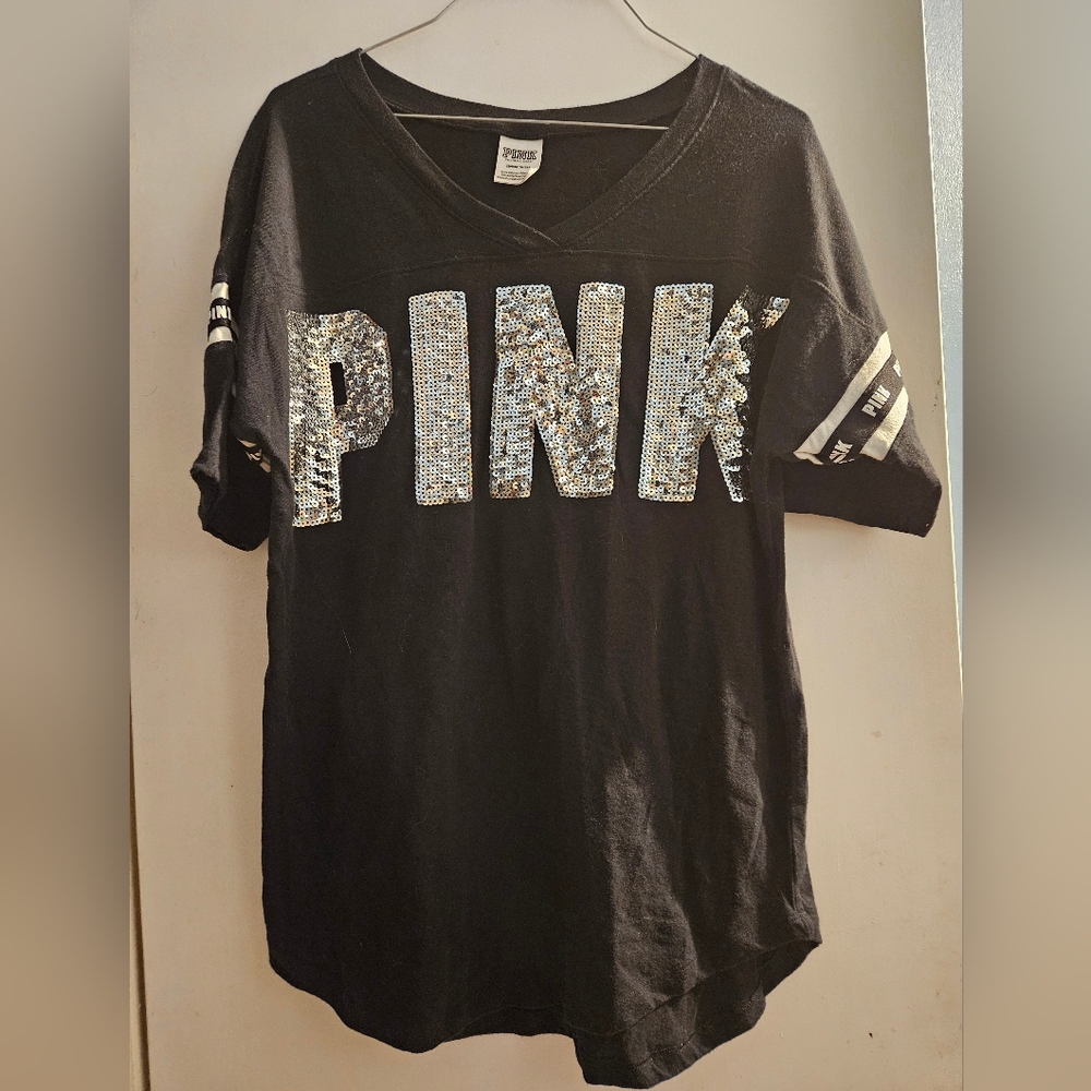 Victoria's Secret Pink  bling tee shirt size S
